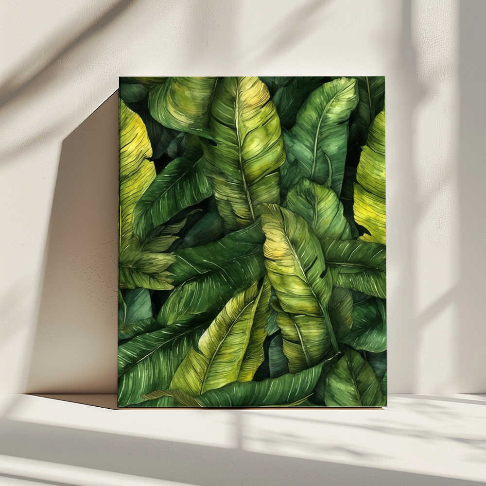 Aquarelles de fleurs et de feuilles (84) | Toile