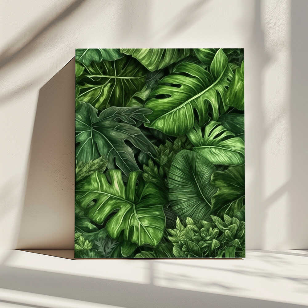 Nature Flowers and Leaves Watercolor Art (89) | Canvas