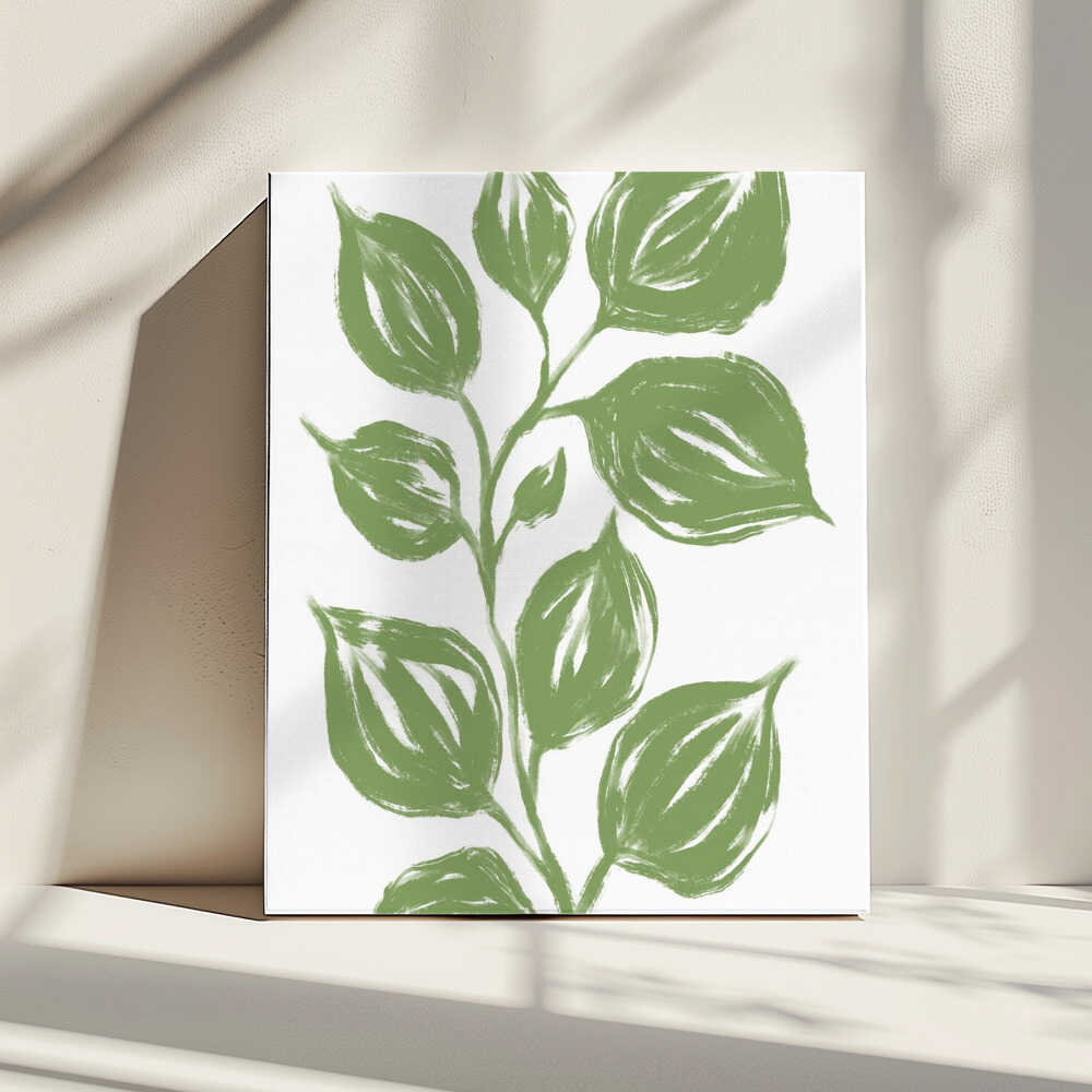 Grüne Blätter | Leinwand