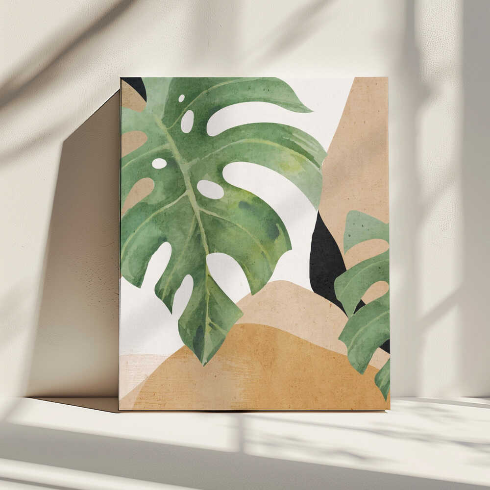 Abstract Art Tropical Leaves | Canvas