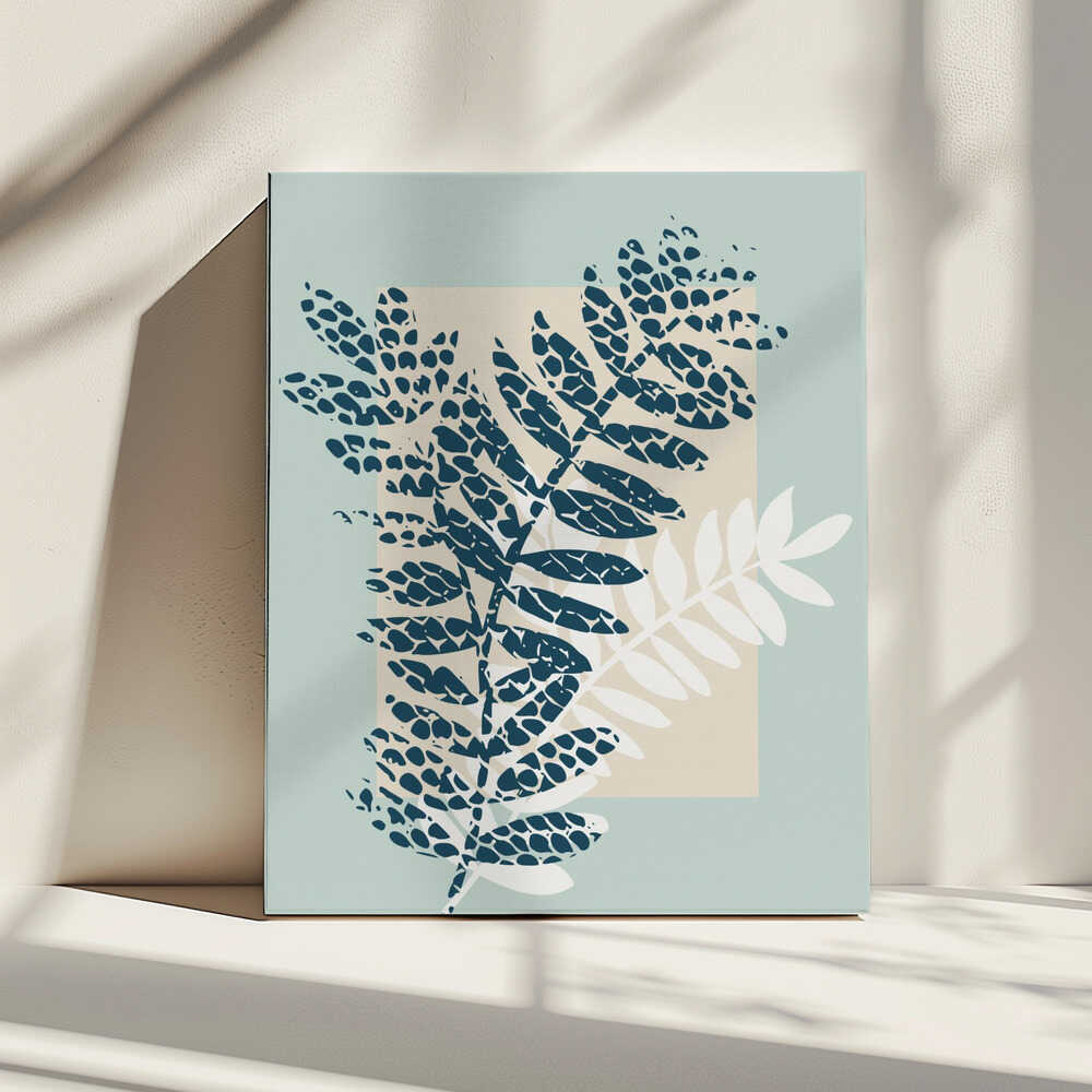 Blattige Eleganz | Leinwand