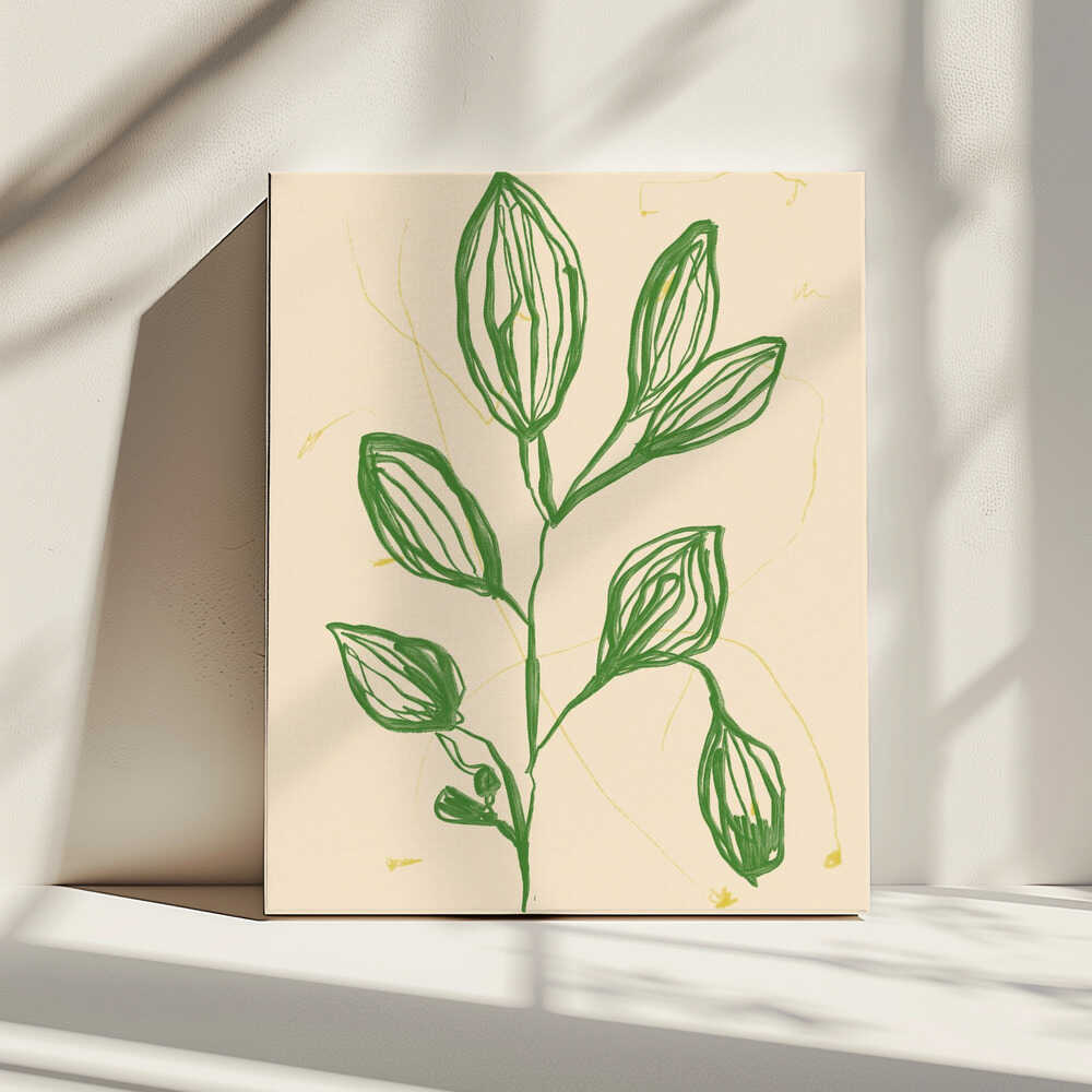 Blätter in Bewegung | Leinwand