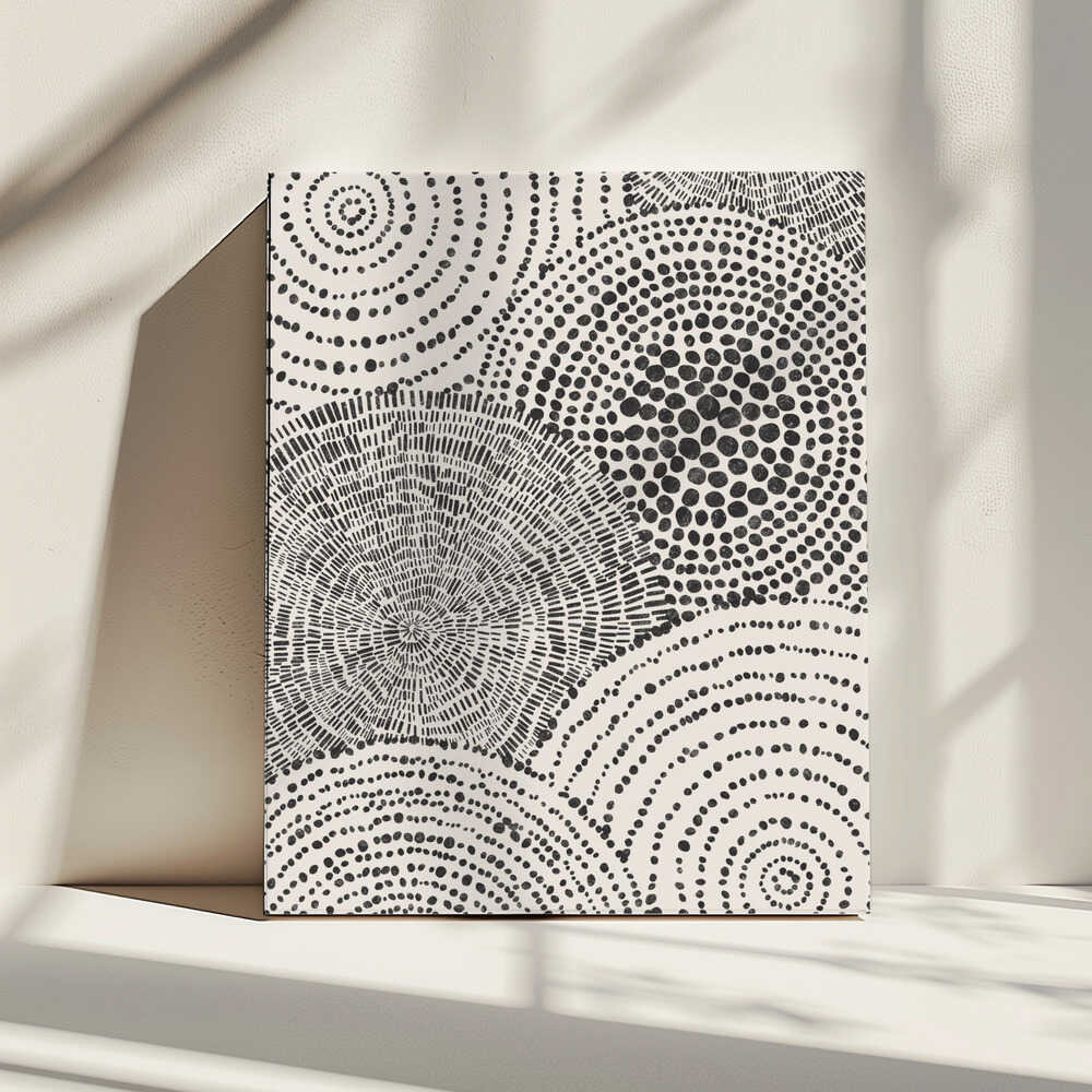 Tapisserie tribale - Cercles | Toile