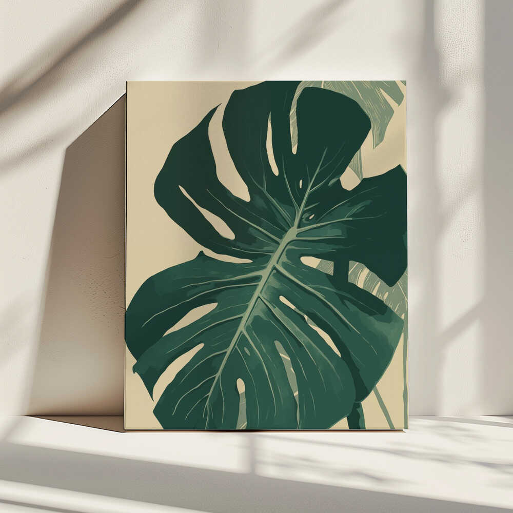 Monstera-Blatt | Leinwand