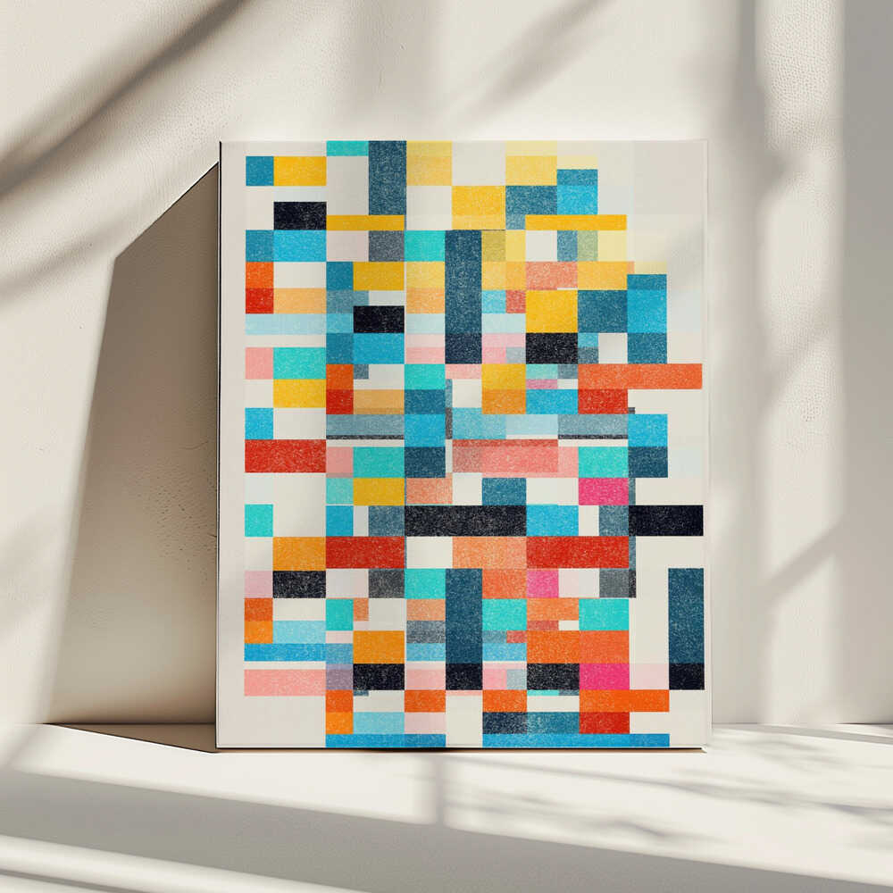 Farbenfrohes Muster | Leinwand