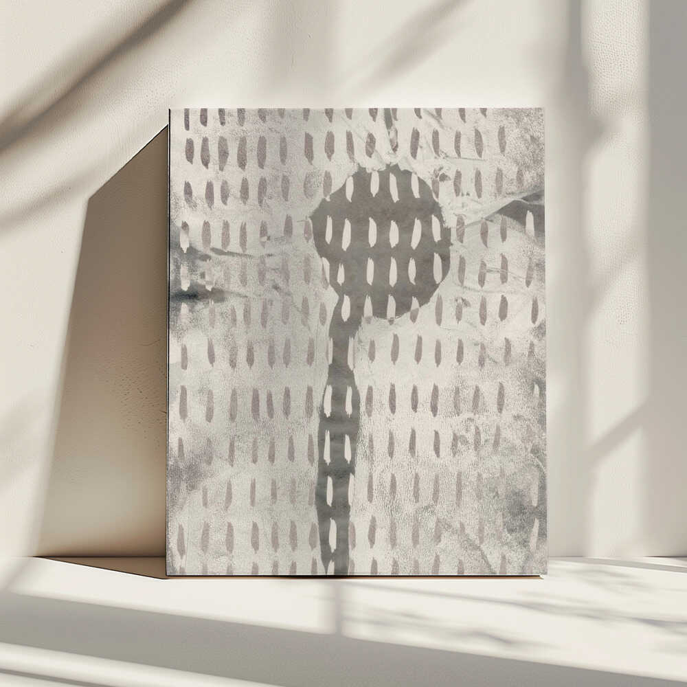 Abstrait contemporain en blanc et gris | Toile