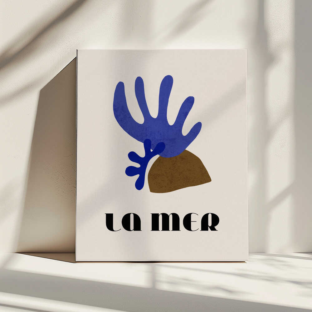 La Mer Affiche abstraite de l’océan n° 01 | Toile