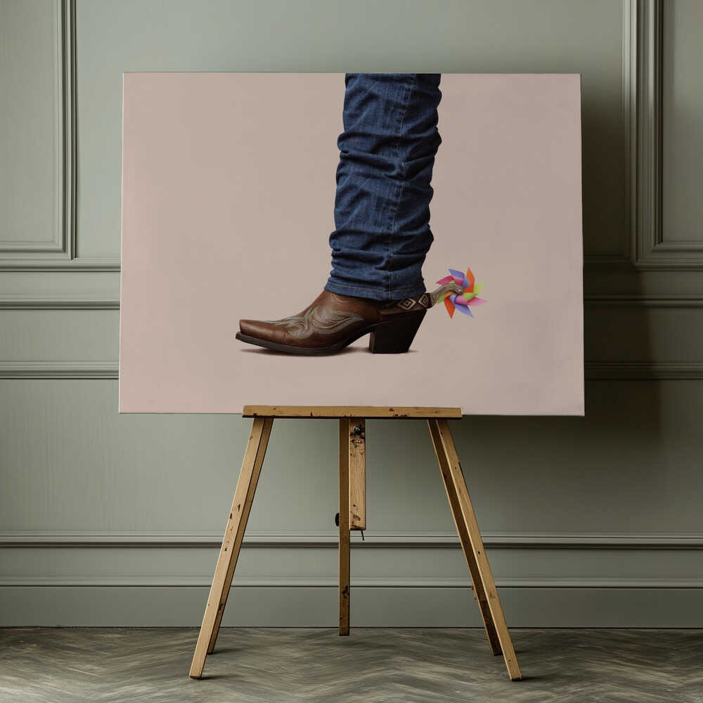 Not Serious Cowboy | Canvas