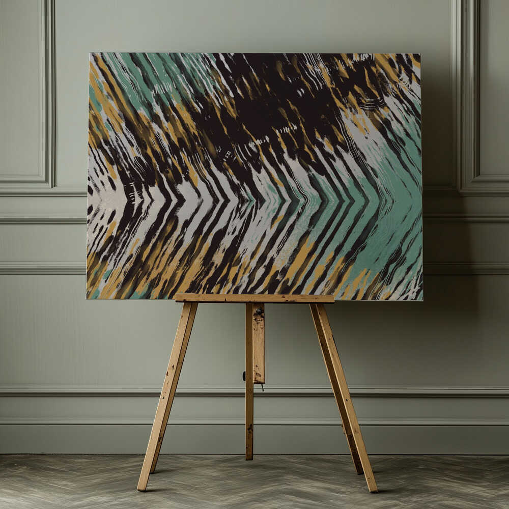 Zickzack-Wirbelwind | Leinwand