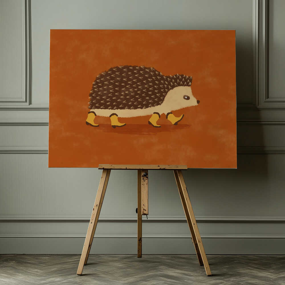 Sonny the Hedgehog Running In Cowboy Boots | Canvas