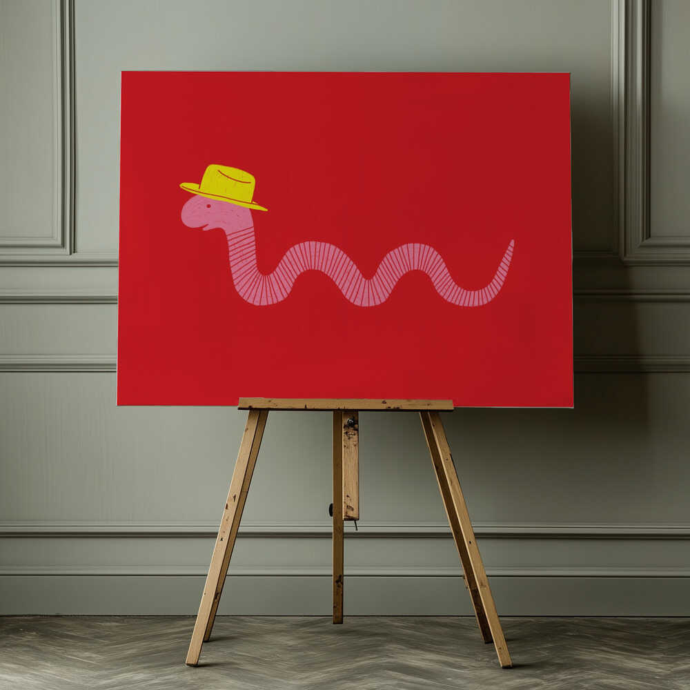 Ver de terre ondulé de l'Ouest | Toile