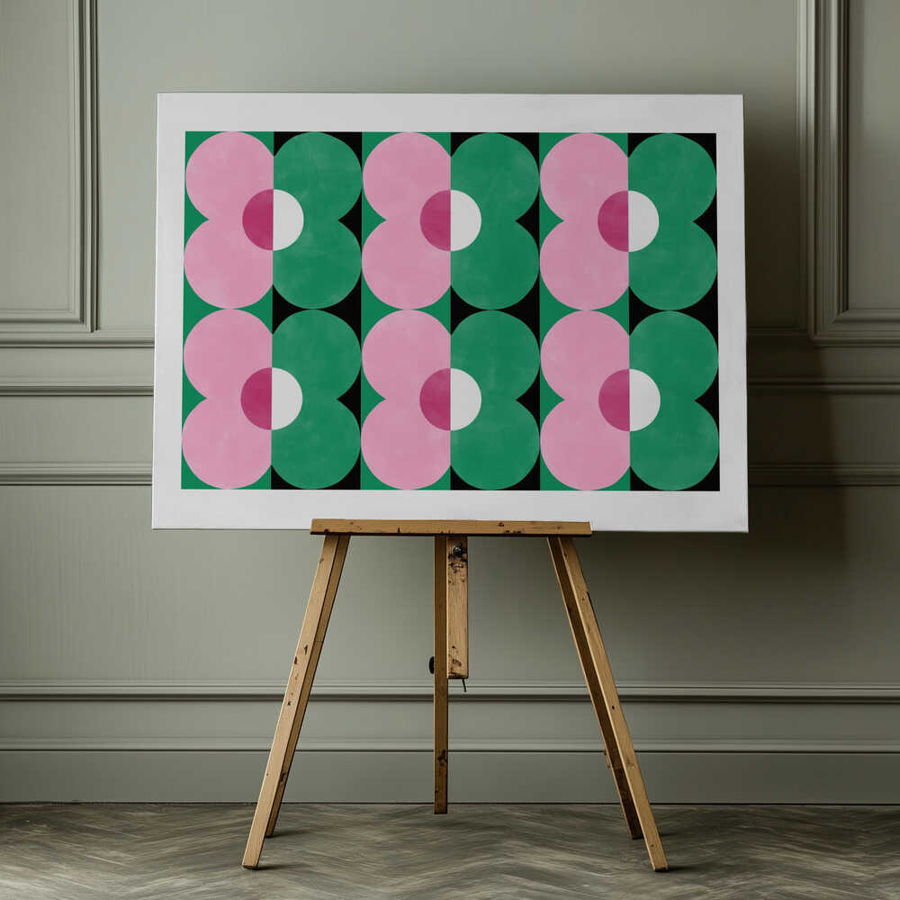 Floral Geometry Shapes | Canvas