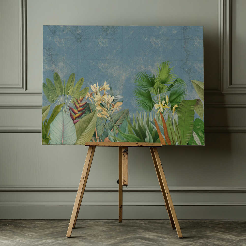 Tropical Vintage Landscape | Canvas