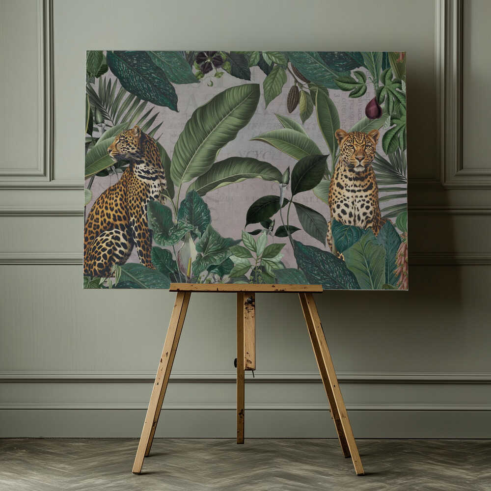 Wilder Geparden-Dschungel | Leinwand