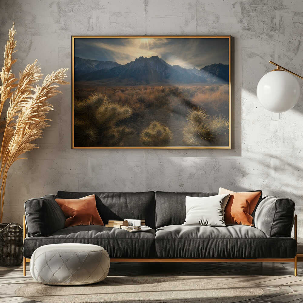 Golden cactus | Poster