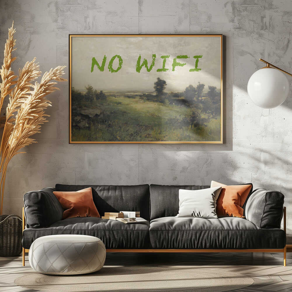 No WiFi / Oil Painting Landscape | Poster