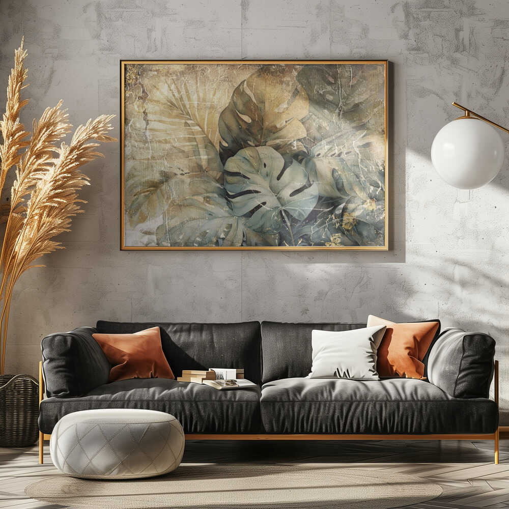 Jungle Leaves Art Illustration Wallart 31 | Poster