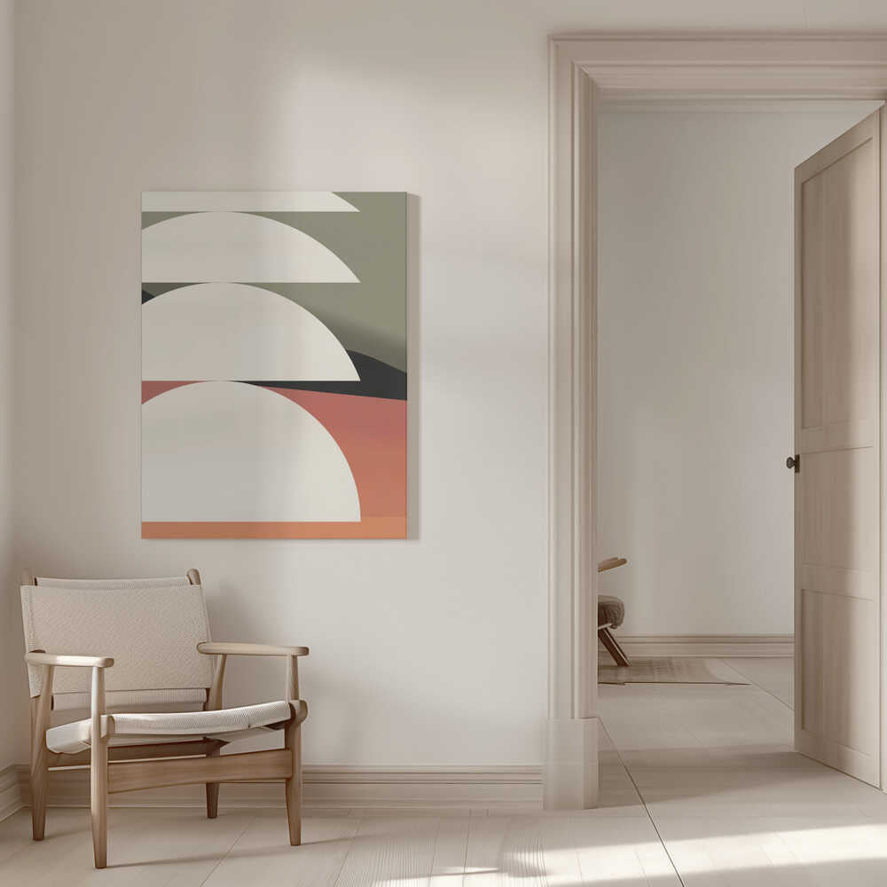 Breites geometrisches Muster | Leinwand