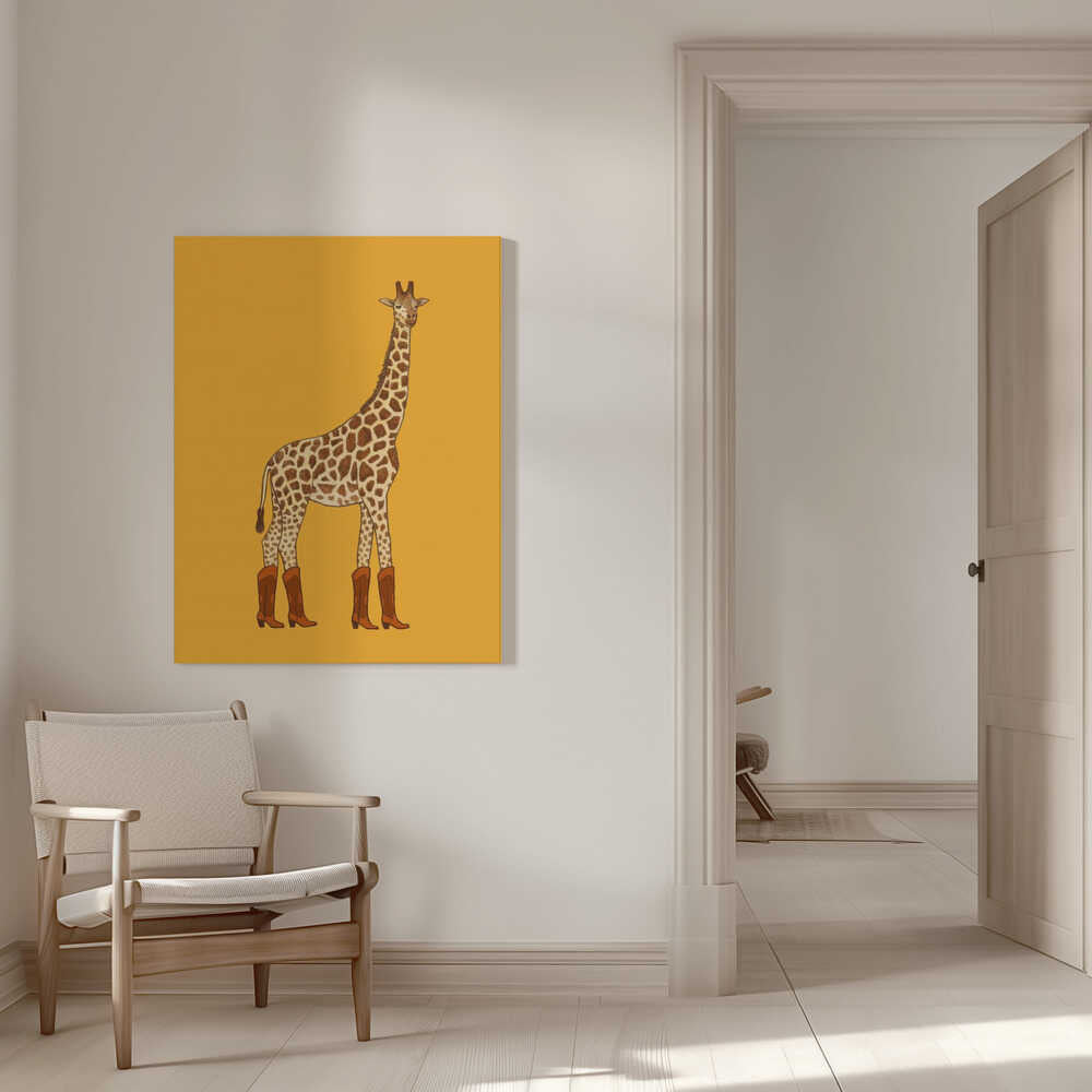 Jolene the Cowgirl Giraffe | Canvas