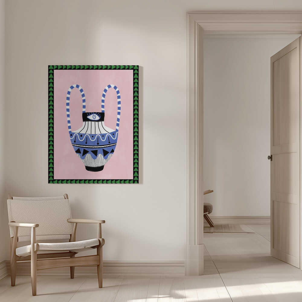 Colorful Geometric Vase | Canvas