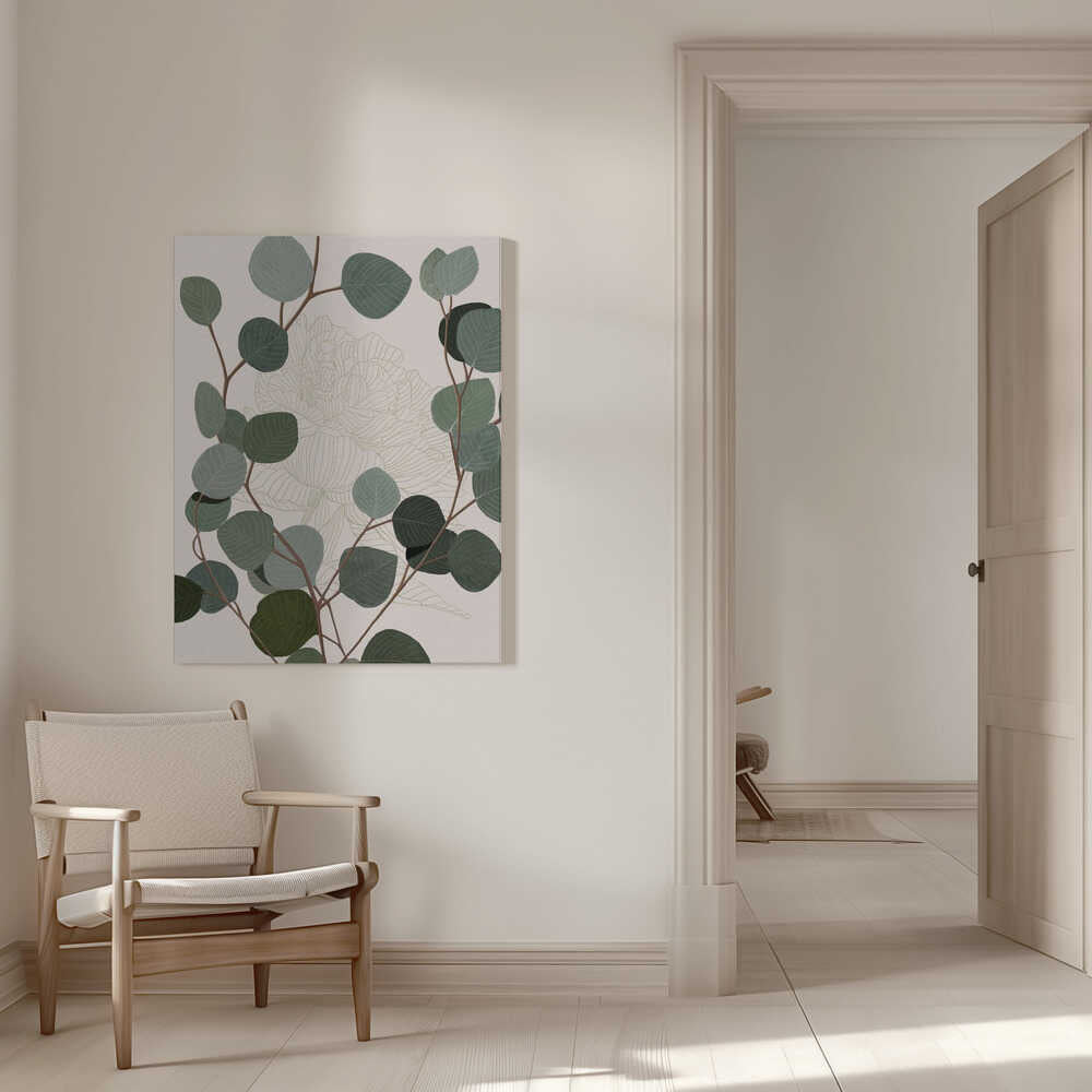 Runder Eukalyptus | Leinwand