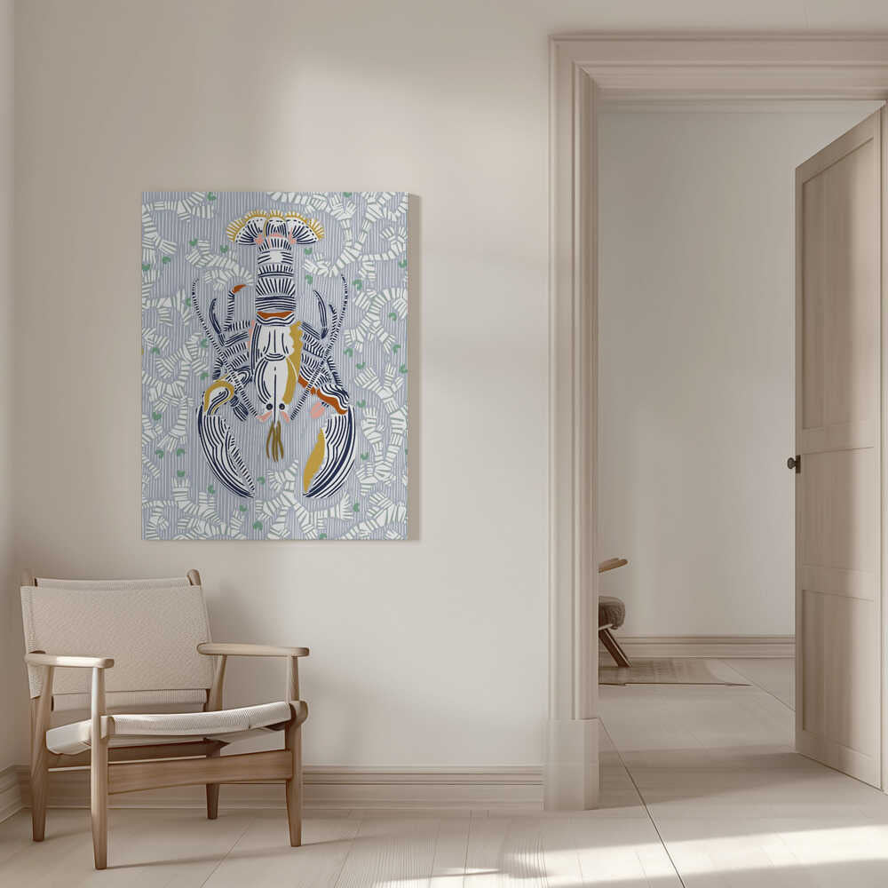 Gris Cœur de Crustacé | Toile