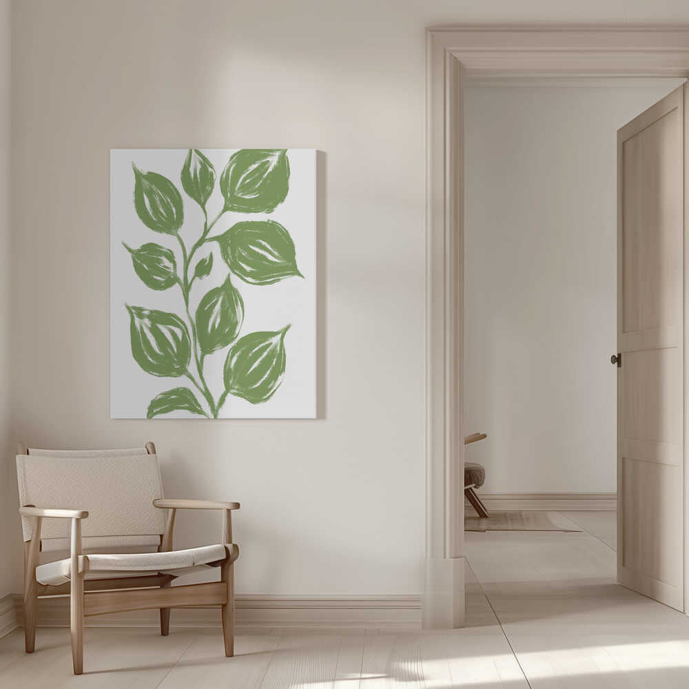 Grüne Blätter | Leinwand