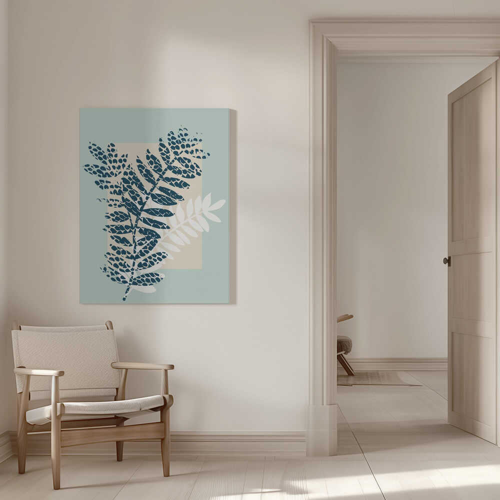 Blattige Eleganz | Leinwand