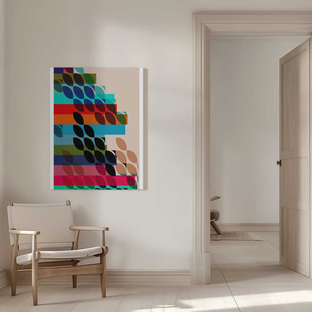 Geometrische Formen und leuchtende Farben | Leinwand