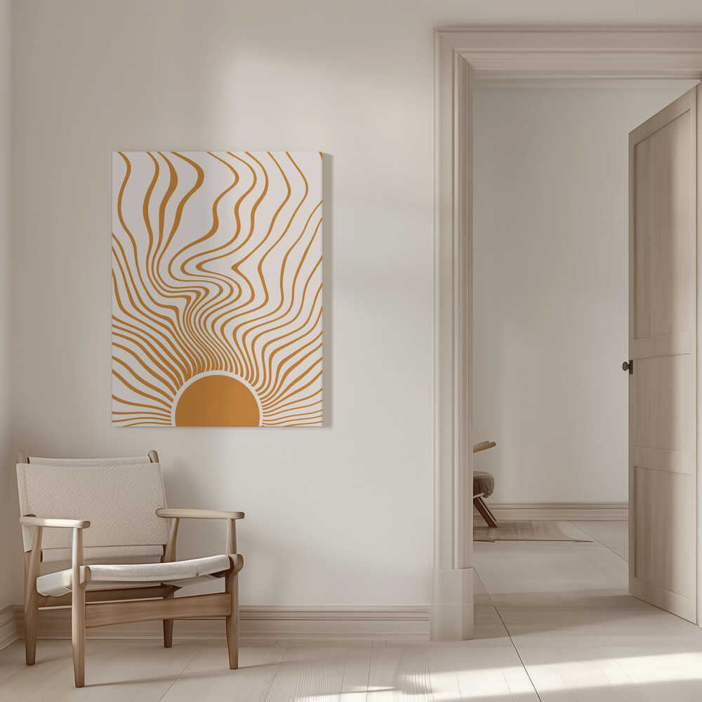Gebogenes Licht | Leinwand