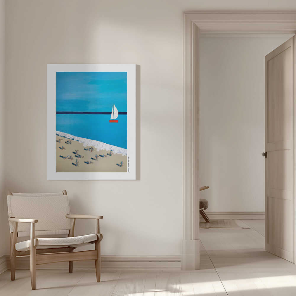 Nizza, Sommer an der französischen Riviera: Promenade Des Anglais | Leinwand