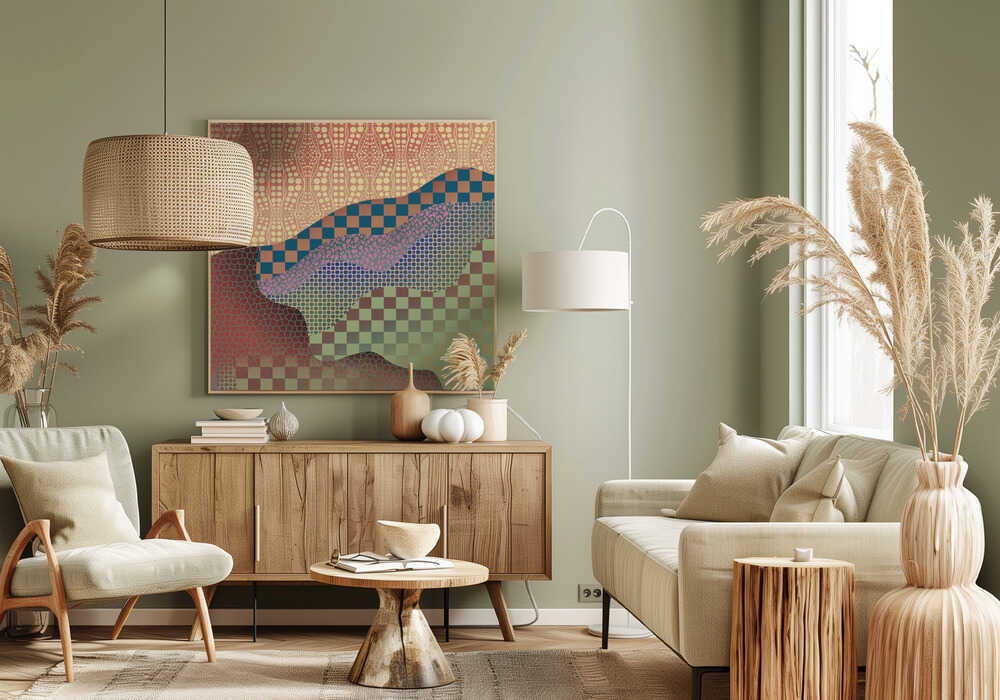 Collage de motifs aborigènes | Toile