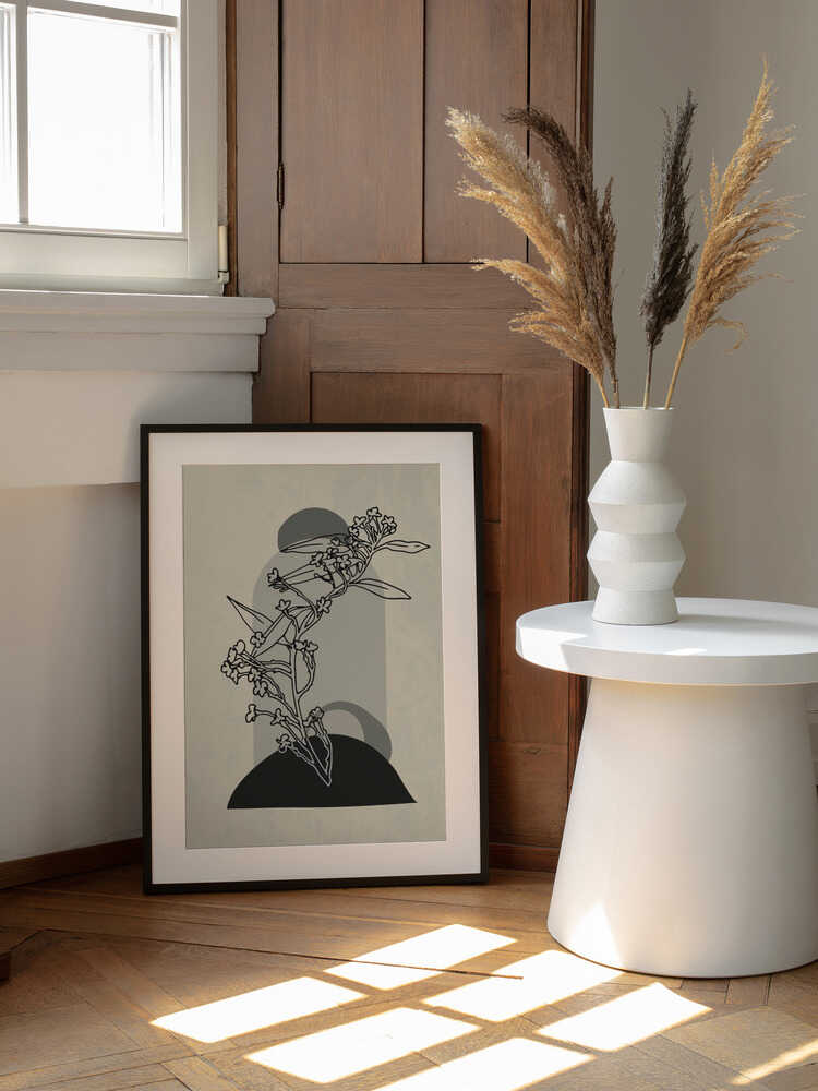 Abstrakte Blume 5 | Poster