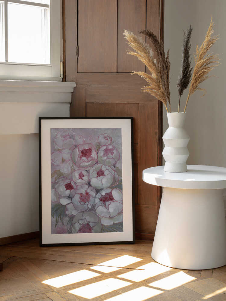 Bouquet de pivoines roses Nuria | Affiche