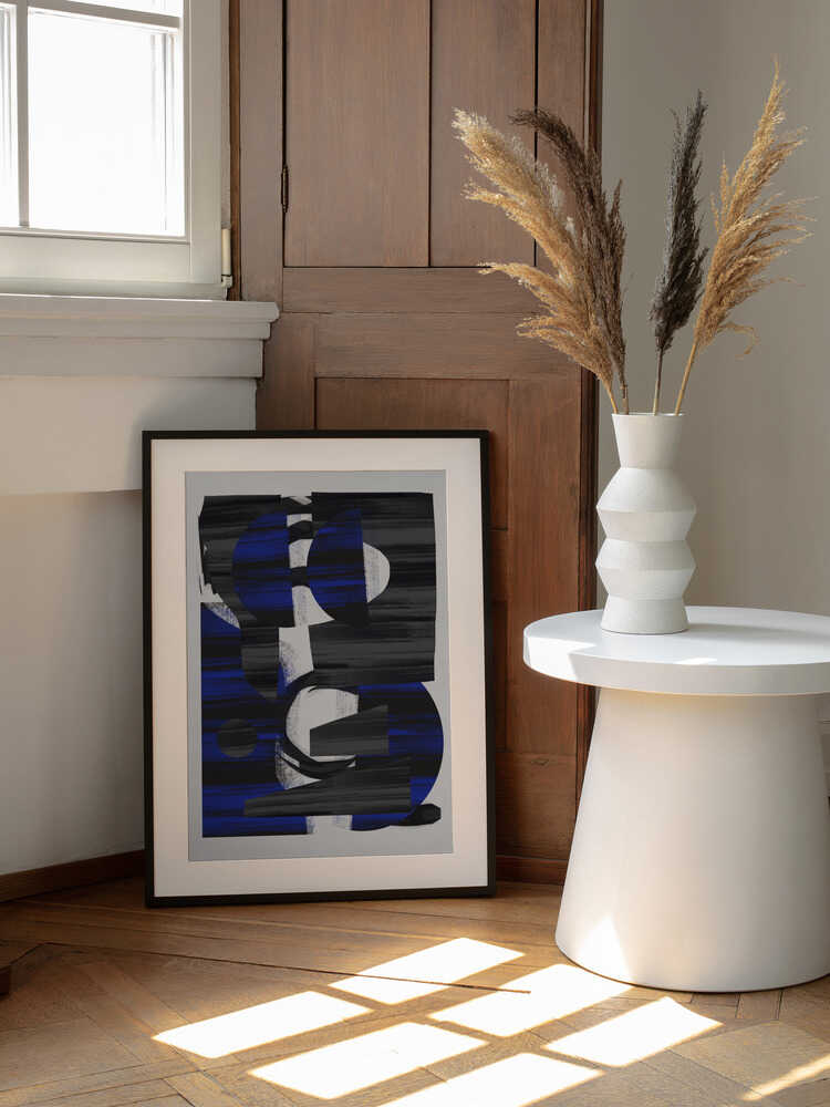 Abstract Stripe Minimal Collage 28 | Poster
