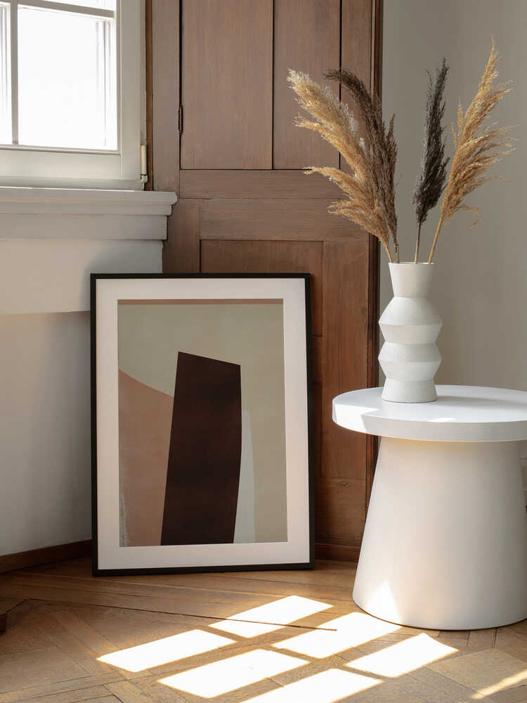 Formes géométriques aux tons naturels | Affiche