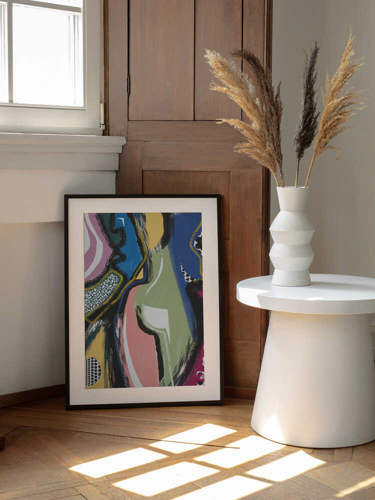Fesses abstraites colorées | Affiche