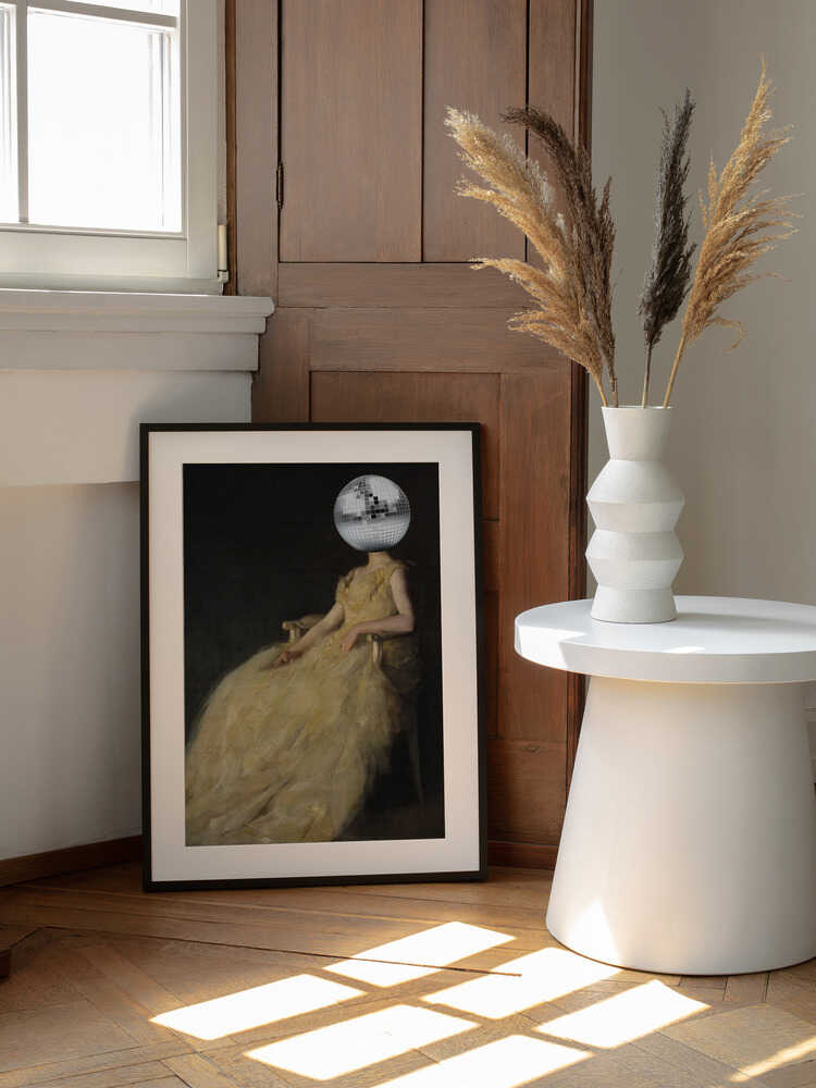 Disco-Kopf-Vintage-Collage | Poster