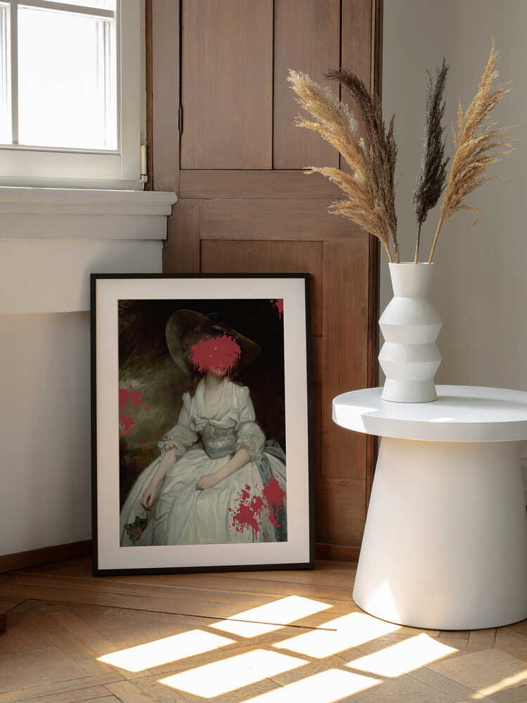 Renaissance Red Splash – Altered Art | Poster