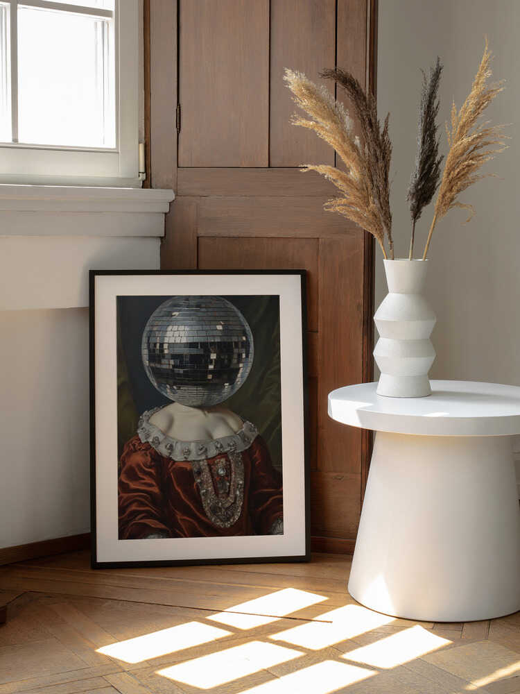 Antike Discokugel | Poster