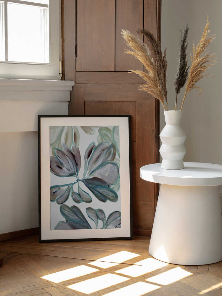 Aqua Floral 2 | Poster