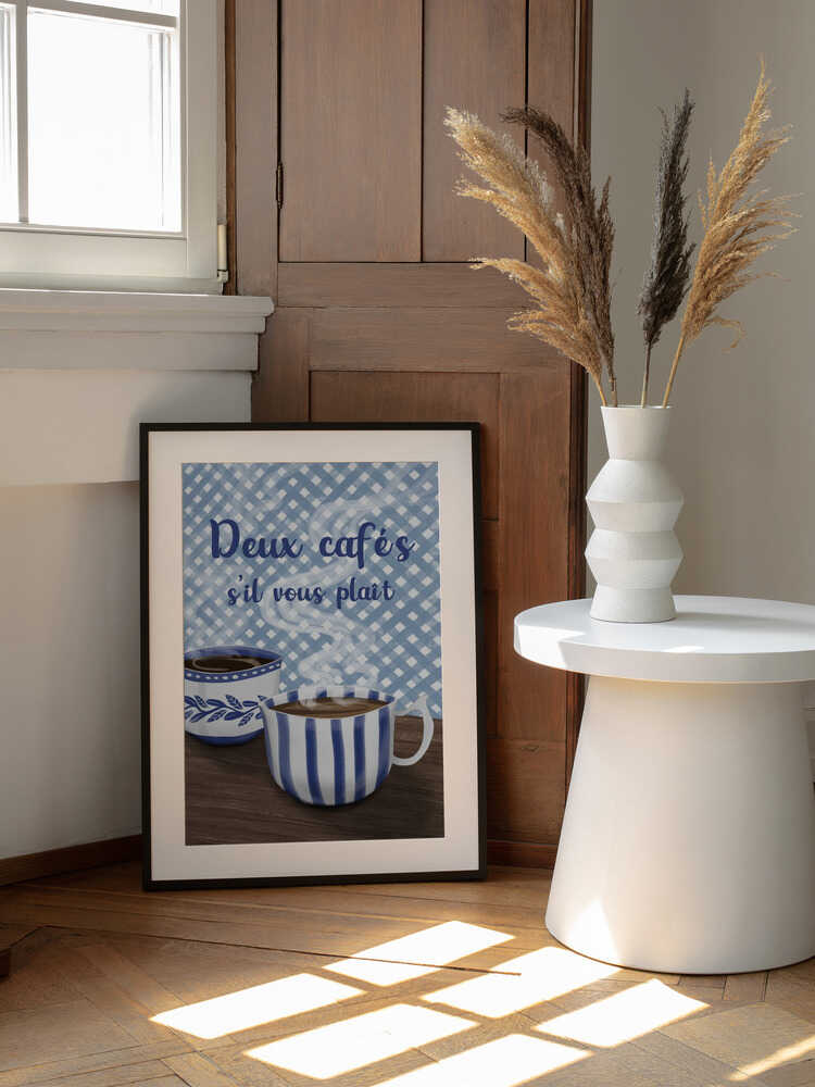 Zwei Kaffees bitte | Poster