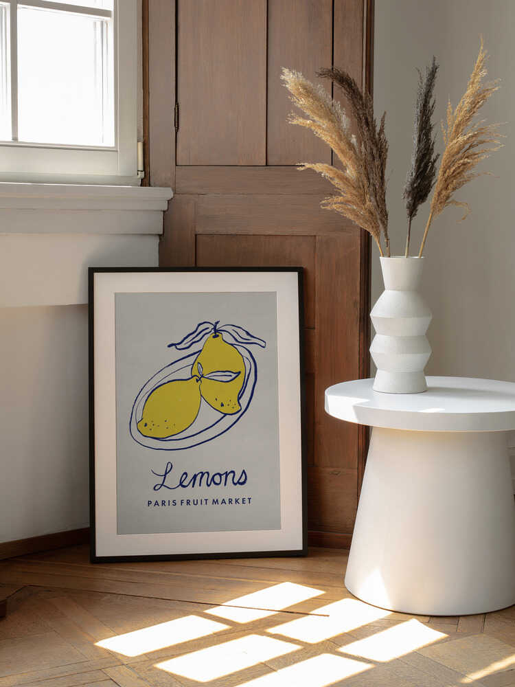 Art culinaire - Citrons du marché aux fruits de Paris | Affiche