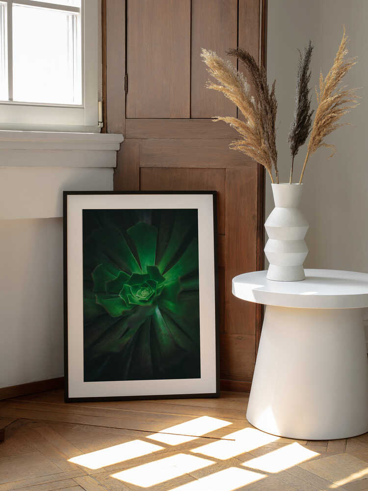Green Spiral Bloom | Poster