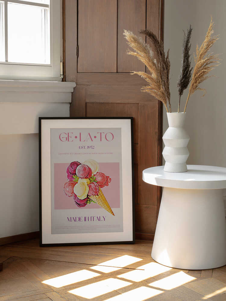 Vintage Style Gelato Poster | Poster