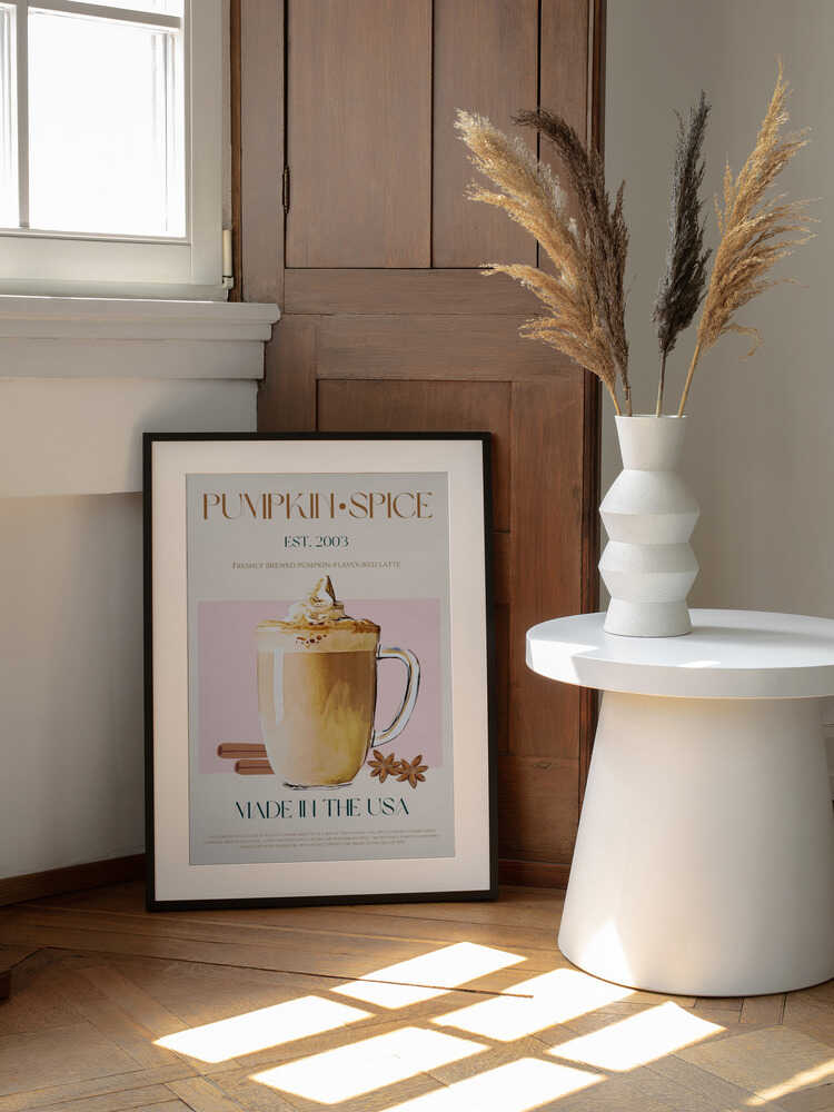 Délices d'automne au latte | Affiche