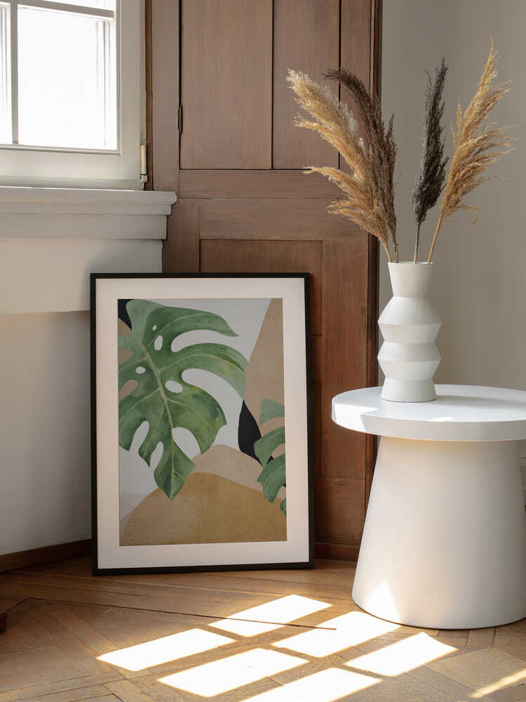 Abstract Art Tropical Leaves | Poster