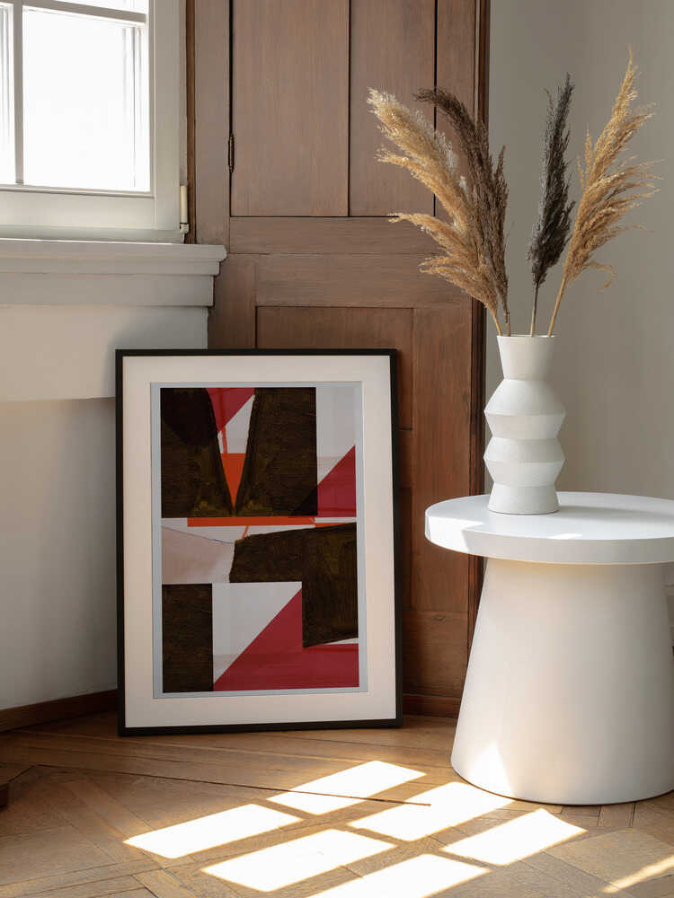 Farbenfrohe, markante geometrische Formen | Poster