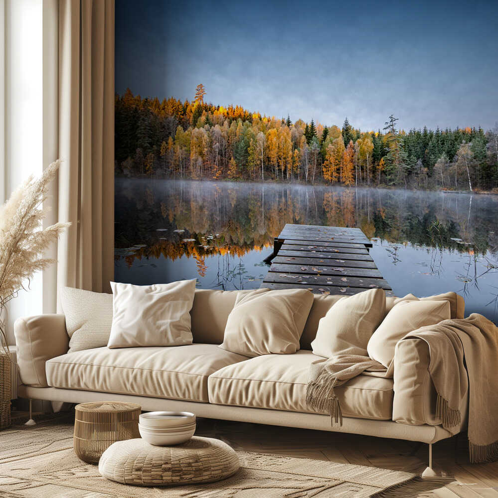 Herbstlicher Pier | Hintergrundbild