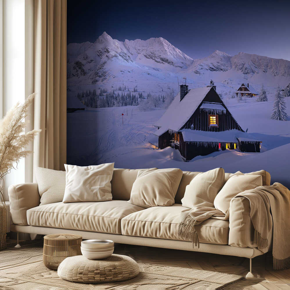 Winter Hut | Wallpaper